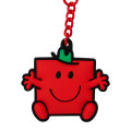 Japan Sanrio Original Rubber Keychain - Mr. Men & Little Miss : Strong & Hug - 2