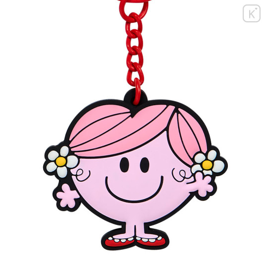 Japan Sanrio Original Rubber Keychain - Mr. Men & Little Miss : Strong & Hug - 3
