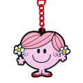 Japan Sanrio Original Rubber Keychain - Mr. Men & Little Miss : Strong & Hug - 3
