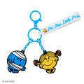 Japan Sanrio Original Rubber Keychain - Mr. Men & Little Miss : Bump & Sunshine - 1