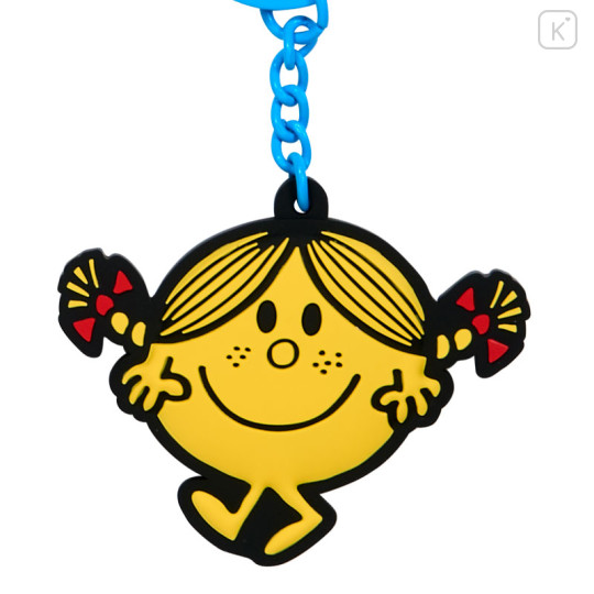 Japan Sanrio Original Rubber Keychain - Mr. Men & Little Miss : Bump & Sunshine - 3