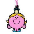 Japan Sanrio Original Rubber Keychain - Mr. Men & Little Miss : Tickle & Princess - 2