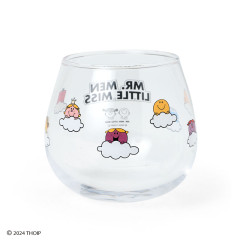 Japan Sanrio Wobbly Glass - Mr. Men & Little Miss : Scattered
