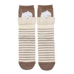 Japan Chiikawa Layered-Style Socks - Chiikawa : Beige