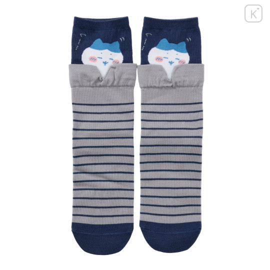 Japan Chiikawa Layered-Style Socks - Hachiware : Gray - 1
