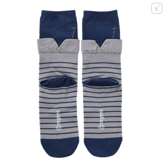 Japan Chiikawa Layered-Style Socks - Hachiware : Gray - 5