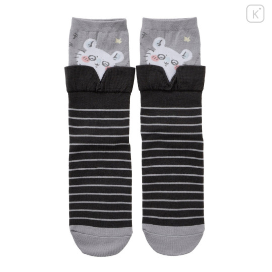 Japan Chiikawa Layered-Style Socks - Momonga : Yellow - 3