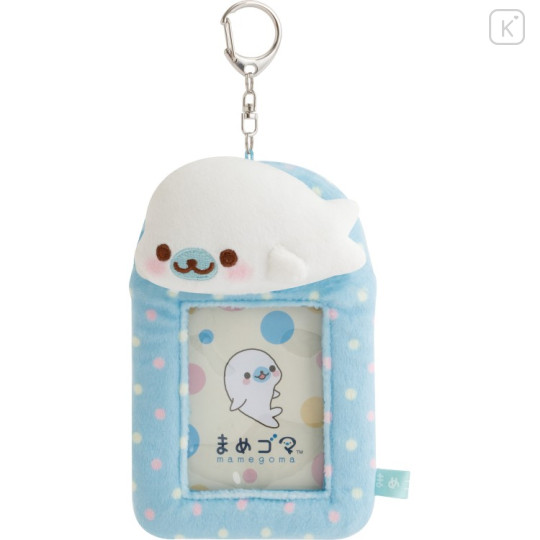 Japan San-X Soft Plush Photo Keychain - Mamegoma - 1