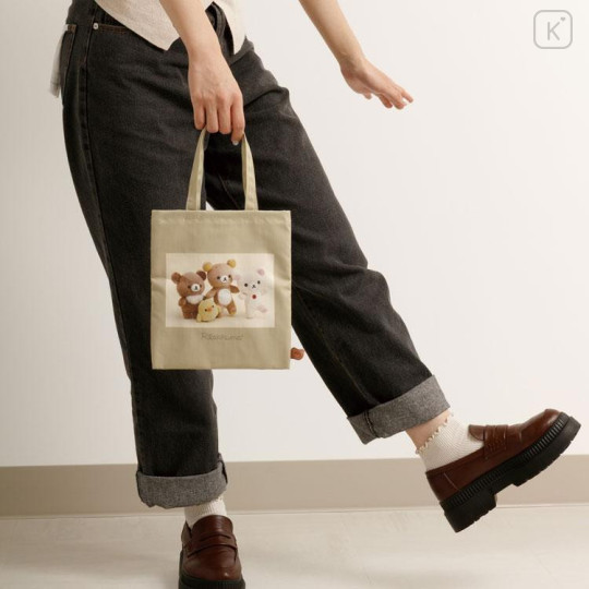 Japan San-X Mini Tote Bag - Rilakkuma : Plush Photo - 5