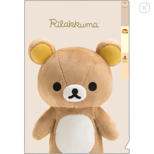 Japan San-X 3 Pockets A6 Index File Holder - Rilakkuma : Plush Photo - 1