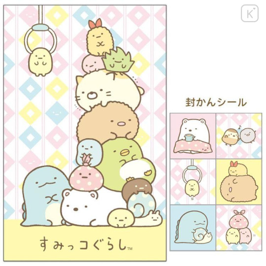 Japan San-X Mini Envelope Set - Sumikko Gurashi : New Year - 4