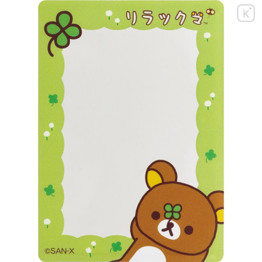 Japan San-X Hard Card Case - Rilakkuma : Clover Green - 1