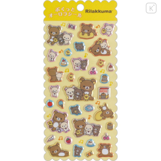 Japan San-X Puffy Aurora Sticker - Rilakkuma - 1