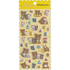 Japan San-X Puffy Aurora Sticker - Rilakkuma