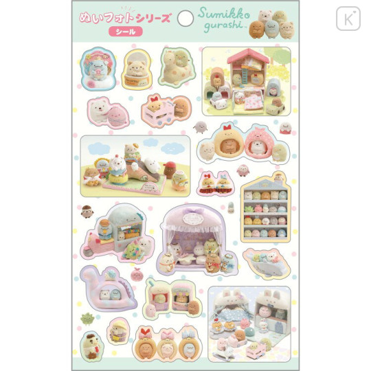 Japan San-X Sticker Sheet - Sumikko Gurashi : Plush Photo - 1