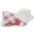 Japan Miffy Sleeping Friend Plush Toy (S) - Miffy Check Sleeping Friend Pink - 2