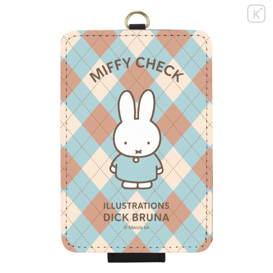 Japan Miffy IC Card Case - Miffy : Miffy Check A - 1
