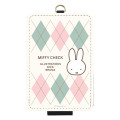 Japan Miffy IC Card Case - Miffy : Miffy Check B - 1