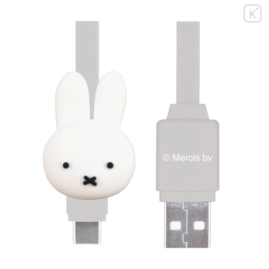 Japan Miffy USB to Type-C Sync & Power Mascot Cable - Miffy - 1