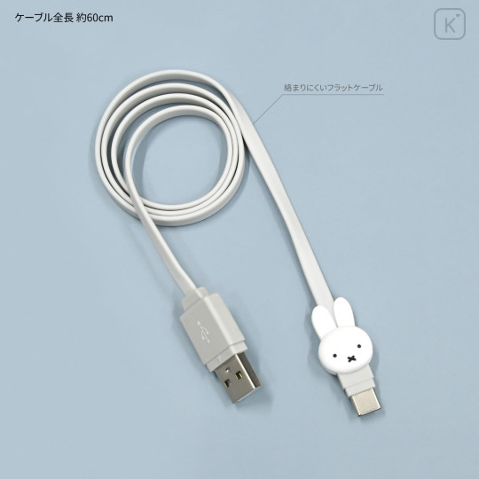 Japan Miffy USB to Type-C Sync & Power Mascot Cable - Miffy - 3
