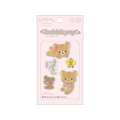 Japan San-X Bubble Pop Sticker - Rilakkuma : Ribbon