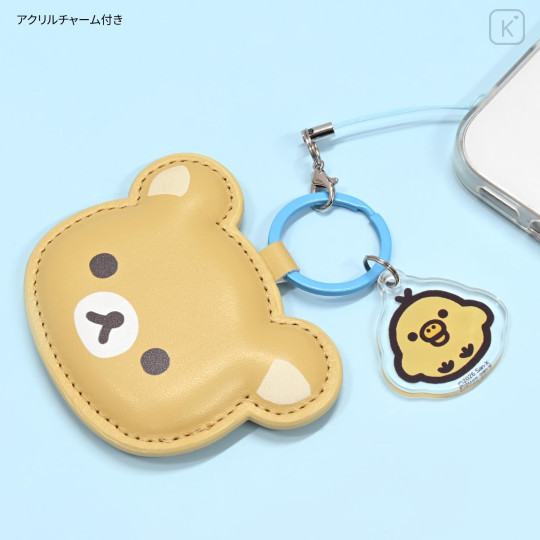Japan San-X Mobile PU Leather Strap - Kiiroitori & Rilakkuma - 3