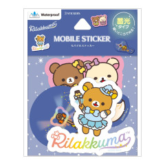 Japan San-X Luminous Moblie Sticker Set - Rilakkuma : Miracle Glow in the Dark