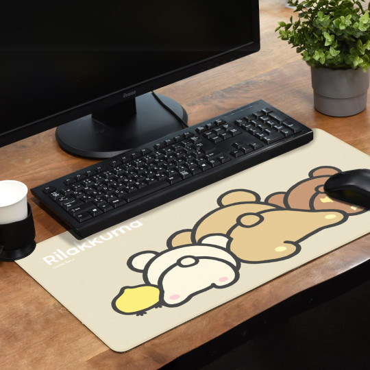 Japan Miffy Desk Mat - Rilakkuma : Everyone - 4