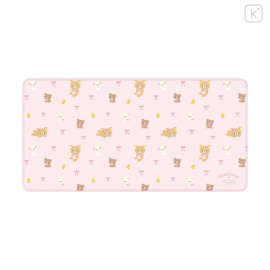 Japan Miffy Desk Mat - Rilakkuma : Ribbon - 1