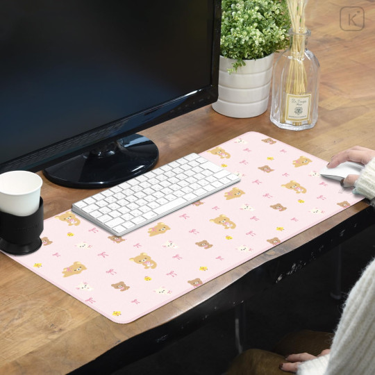 Japan Miffy Desk Mat - Rilakkuma : Ribbon - 5