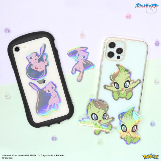 Japan Pokemon Waterproof Mobile Sticker Pack - Mew - 4