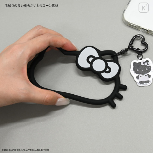 Japan Sanrio Multi Ring Plus with Silicone Bracelet - Hello Kitty : Black - 5