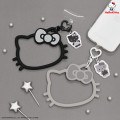 Japan Sanrio Multi Ring Plus with Silicone Bracelet - Hello Kitty : Gray - 6