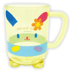 Japan Sanrio Clear Plastic Tumbler - Usahana : Standing Figure