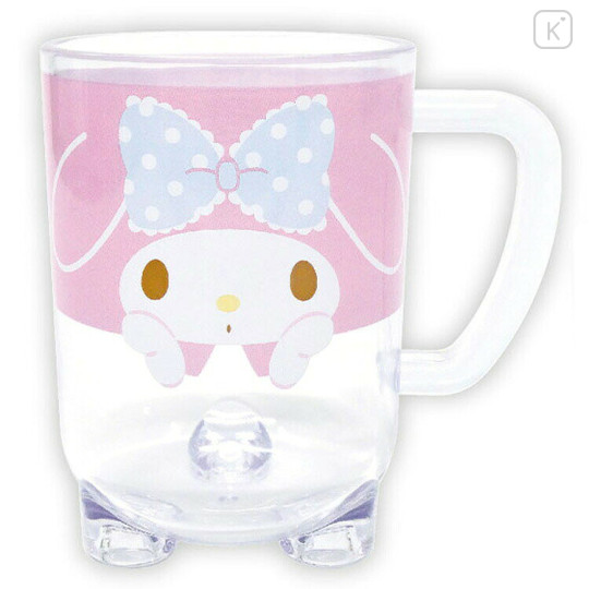 Japan Sanrio Clear Plastic Tumbler - My Melody : Standing Figure - 1
