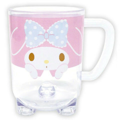Japan Sanrio Clear Plastic Tumbler - My Melody : Standing Figure
