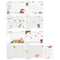 Japan The Bear's School B6 Planner Monthly & Block Type Weekly Schedule Book - Ivory 2027 - 2