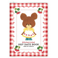 Japan The Bear's School A6 Planner Monthly Schedule Book - Red 2027 - 1