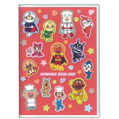 Japan Anpanman B6 Planner Monthly Schedule Book - Red 2027