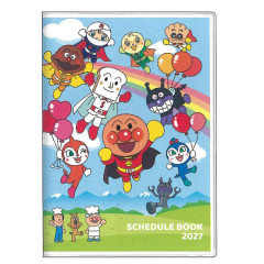 Japan Anpanman B6 Planner Monthly Schedule Book - Blue Sky 2027