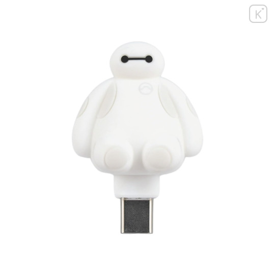 Japan Disney Powattomo Soft Glow USB-C Charm Pin - Baymax - 1