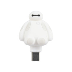 Japan Disney Powattomo Soft Glow USB-C Charm Pin - Baymax