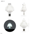 Japan Disney Powattomo Soft Glow USB-C Charm Pin - Baymax - 2