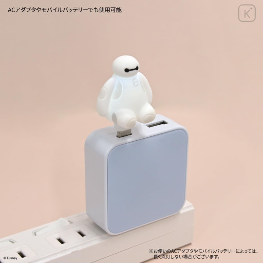 Japan Disney Powattomo Soft Glow USB-C Charm Pin - Baymax - 5