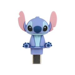 Japan Disney Powattomo Soft Glow USB-C Charm Pin - Stitch