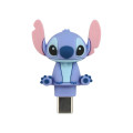 Japan Disney Powattomo Soft Glow USB-C Charm Pin - Stitch - 1