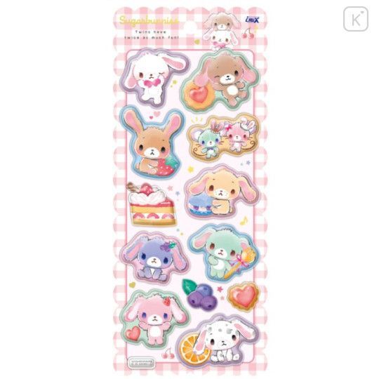 Japan Sanrio Mochi Mochi Marshmallow Sticker - Sugarbunnies : Pink - 1