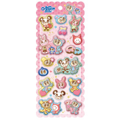 Japan Angel Blue Mochi Mochi Marshmallow Sticker - Pink