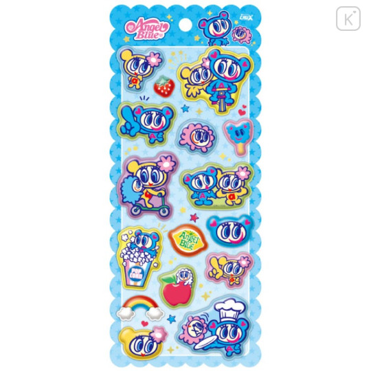 Japan Angel Blue Mochi Mochi Marshmallow Sticker - Blue - 1