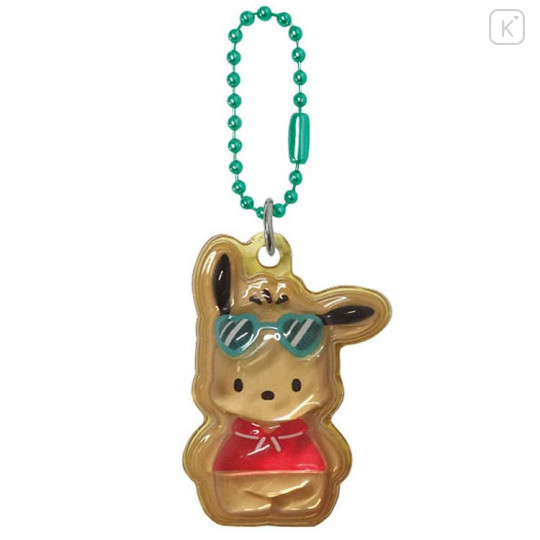 Japan Sanrio Puffy Petit Ball Chain - Pochacco : Sunburned - 1